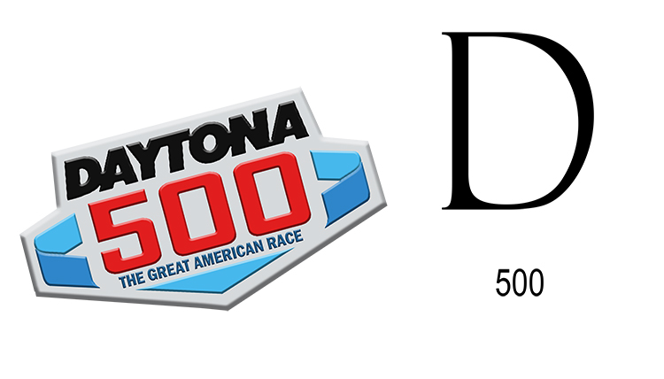 `D` stands for the Daytona 500 (five hundred).